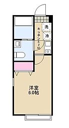 川崎市麻生区高石4丁目アパート 1Kの間取図画像