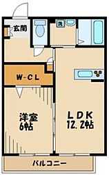 CLARANEAST 1LDKの間取図画像