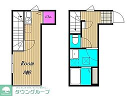 フルセイル高石 ワンルームの間取図画像