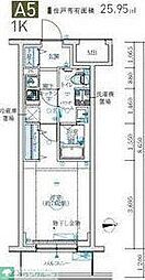 MAXIV生田 1Kの間取図画像