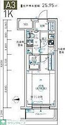 MAXIV生田 1Kの間取図画像
