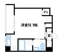 ヴァリエ原町田 ワンルームの間取図画像