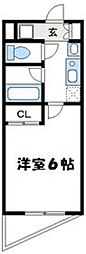 ルーチェビアンコ ワンルームの間取図画像