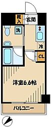 エスティメゾン登戸 1Kの間取図画像