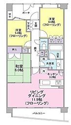 クレアヒルズ青葉荏田 3LDKの間取図画像