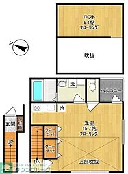 フォーラム菅野戸呂 ワンルームの間取図画像