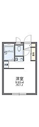 レオパレスＰａｔｉｏ 1階1Kの間取り