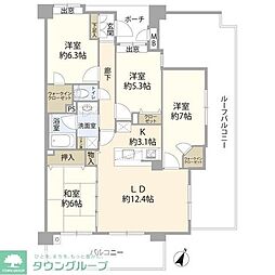 マ・トール熊谷パークテラス 7階4LDKの間取り