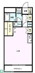 高砂ハイツ上柴西 1LDKの間取図画像