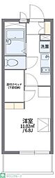 レオパレスGrace 1Kの間取図画像