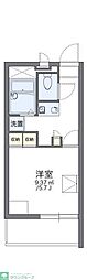 レオパレス小次郎 1Kの間取図画像