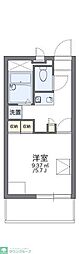 レオパレスプロミネンス 1Kの間取図画像