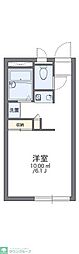 レオパレスカシオペア 1Kの間取図画像