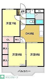 エトアール・NAO 3DKの間取図画像