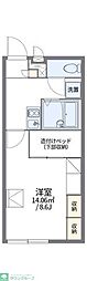 レオパレスシルワ 1Kの間取図画像