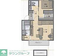 Serenity Fort 1LDKの間取図画像