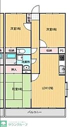 シティパレス 3LDKの間取図画像