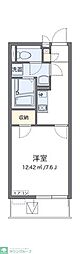レオパレスクレイノサンライズ3 1Kの間取図画像