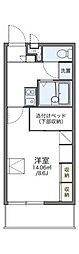 レオパレスボヌール 1Kの間取図画像