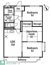 シーダータウン 3LDKの間取図画像