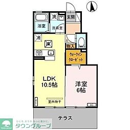 すまいる 1LDKの間取図画像