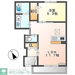 フェアリー・テール 1LDKの間取図画像