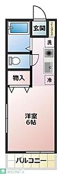 MKハイツ 1Kの間取図画像