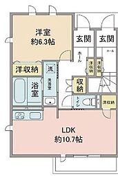 テラステラ 1LDKの間取図画像