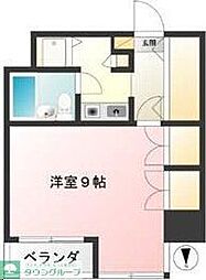 フェミネ八王子 1Kの間取図画像