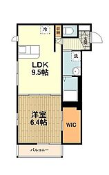 ファミールメゾン 1LDKの間取図画像