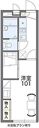 レオパレスGatesMills 1Kの間取図画像