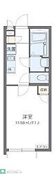 エブリシン2 1Kの間取図画像