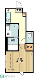 フルセイル豊田 1Kの間取図画像