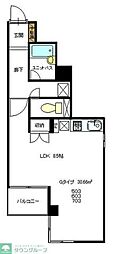 日河和ビルマイコート日野2 ワンルームの間取図画像
