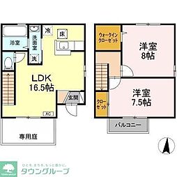 ルミナーレA 2LDKの間取図画像