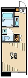 レオパレスＨＩＲＯ 1階1Kの間取り