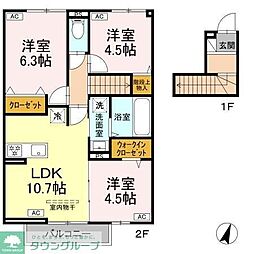 間取図画像 3LDK