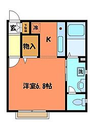 コージコート36 1Kの間取図画像