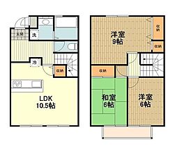 ファミール田中B 3LDKの間取図画像
