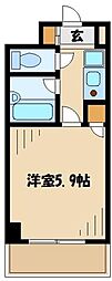 メゾン・ド・オヤマ 1Kの間取図画像