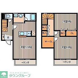 ウィステリアコート 2LDKの間取図画像