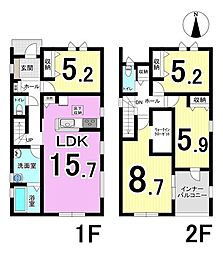 岐阜市川部 2号棟 全2棟 新築戸建