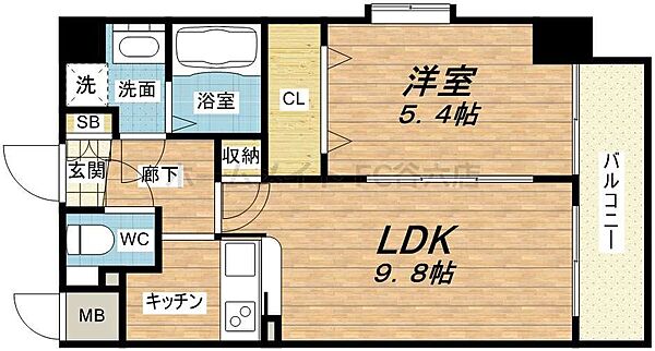 ラムール玉造 ｜大阪府大阪市東成区中道4丁目(賃貸マンション1LDK・2階・36.43㎡)の写真 その2