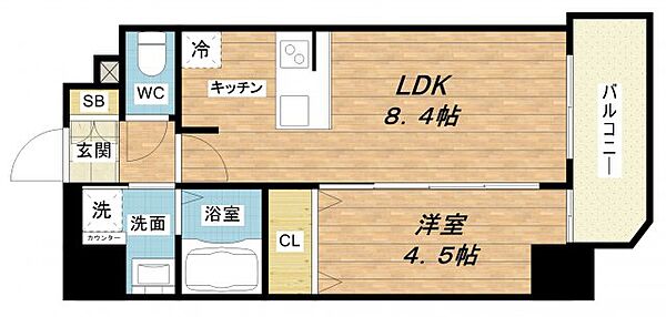 プレサンス梅田東グラッド ｜大阪府大阪市北区西天満3丁目(賃貸マンション1LDK・5階・32.25㎡)の写真 その2