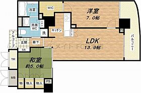 アップルタワー大阪谷町  ｜ 大阪府大阪市中央区農人橋1丁目1-29（賃貸マンション2LDK・18階・61.45㎡） その2