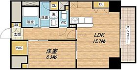 グランルージュ谷町六丁目  ｜ 大阪府大阪市中央区十二軒町（賃貸マンション1LDK・12階・57.42㎡） その2