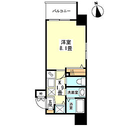ガーラプレイス新宿御苑 1Kの間取図画像