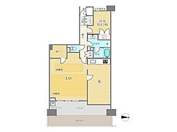 メルローズスクエア武蔵小金井 1SLDKの間取図画像