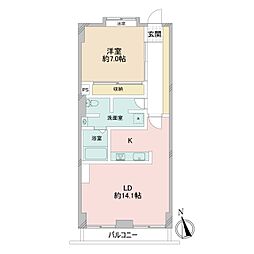 間取図画像 1LDK