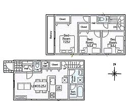 綾瀬市小園南2丁目第4 新築戸建 全2棟 1号棟